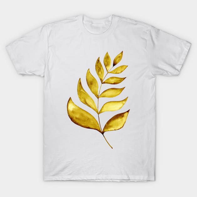 Simple branch - ochre T-Shirt by wackapacka